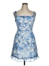 Lush 100% Polyester Paisley Blue Cocktail Dress Size XL - photo 1