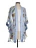 Forever 21 100% Polyester Blue Kimono Size S - photo 1
