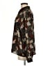 Ebony Spiegel Print Brown Long Sleeve Blouse Size M (estimated) - photo 5