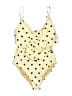 Old Navy Polka Dots Yellow One Piece Swimsuit Size S (estimated) - photo 1