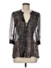 Joie Gray 3/4 Sleeve Blouse Size M - photo 1