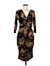 Unbranded Animal Print Brown Cocktail Dress Size M - photo 1