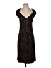Max and Cleo Tweed Brown Cocktail Dress Size S - photo 1