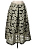 Who What Wear Graphic Silver Formal Skirt Size 10 - photo 1