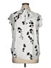 Ann Taylor Silver Gray Sleeveless Blouse Size XL - photo 1