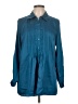 White Stag Teal Long Sleeve Blouse Size L - photo 1