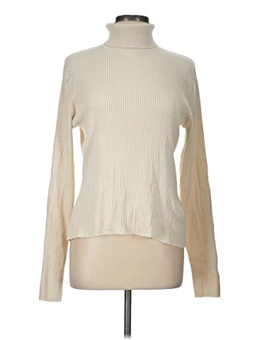 August Silk Turtleneck Sweater (view 1)