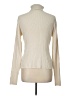 August Silk Ivory Turtleneck Sweater Size L - photo 2