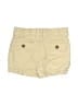 Carter's 100% Cotton Solid Tan Khaki Shorts 0-3 MO / 3 MO - photo 2