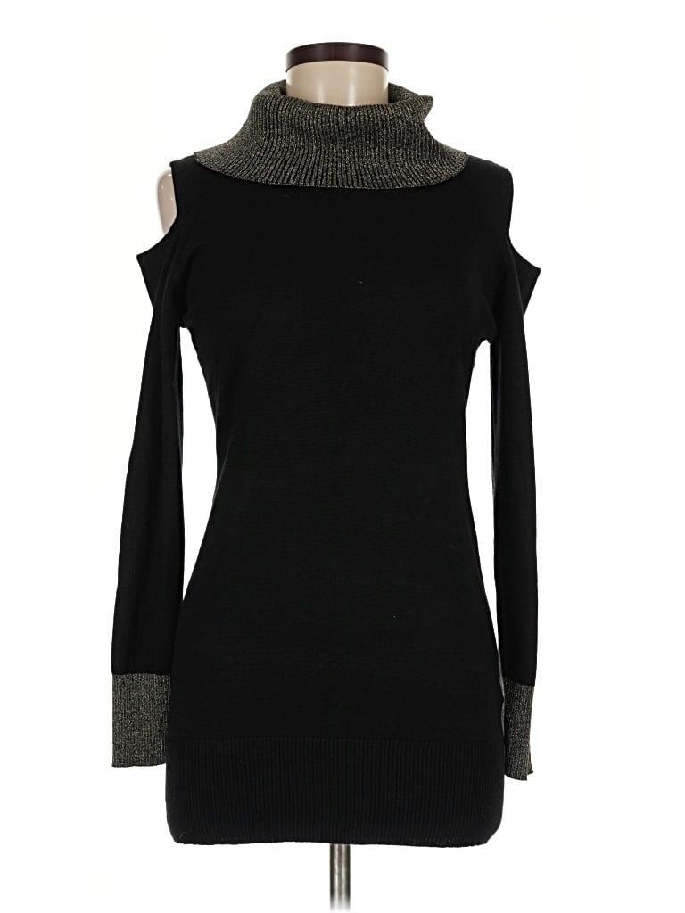 Pre-owned Frank Lyman Design Turtleneck Sweater In Black