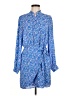 Aqua 100% Polyester Blue Casual Dress Size M - photo 1