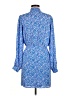 Aqua 100% Polyester Blue Casual Dress Size M - photo 2