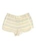 Athleta 100% Linen Stripes Ivory Shorts Size 8 - photo 1
