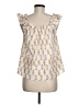 Unbranded 100% Polyester Ivory Sleeveless Blouse Size M - photo 2
