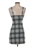 Popular Basics Plaid Gray Casual Dress Size S - photo 2