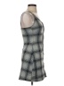 Popular Basics Plaid Gray Casual Dress Size S - photo 4