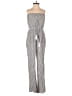 Elan Stripes Gray White Jumpsuit Size S (estimated) - photo 1