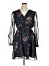 Unbranded 100% Polyester Floral Blue Casual Dress Size XL - photo 1