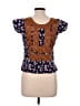 Assorted Brands Brown Short Sleeve Blouse Size M - photo 2