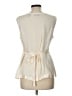 Context 100% Silk Ivory Sleeveless Silk Top Size 12 - photo 2