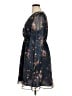 Unbranded 100% Polyester Floral Blue Casual Dress Size XL - photo 5