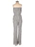 Elan Stripes Gray White Jumpsuit Size S (estimated) - photo 2