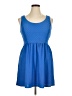 Candie's Solid Blue Casual Dress Size XL - photo 1
