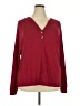 Unbranded Burgundy Long Sleeve Blouse Size 2X - photo 1