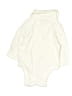 Old Navy 100% Cotton Solid Ivory Long Sleeve Onesie Size 0-3 mo - photo 2