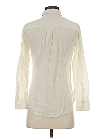 Equipment Long Sleeve Silk Top (view 2)