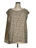 Halogen Animal Print Tan Sleeveless Blouse Size XL - photo 1