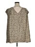 Halogen Animal Print Tan Sleeveless Blouse Size XL - photo 2