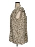 Halogen Animal Print Tan Sleeveless Blouse Size XL - photo 5