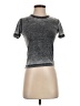 Zara Metallic Gray Short Sleeve Turtleneck Size S - photo 1