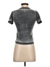 Zara Metallic Gray Short Sleeve Turtleneck Size S - photo 2