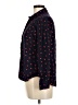 Per Se 100% Rayon Polka Dots Black Long Sleeve Button-Down Shirt Size M - photo 5