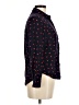 Per Se 100% Rayon Polka Dots Black Long Sleeve Button-Down Shirt Size M - photo 4