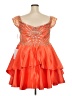 JJ's House 100% Polyester Orange Cocktail Dress Size XL - photo 2
