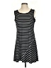 MSK Stripes Black Casual Dress Size P (petite) - photo 1