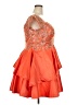 JJ's House 100% Polyester Orange Cocktail Dress Size XL - photo 4