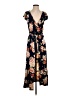 Caution to the Wind Floral Black Casual Dress Size S - photo 1