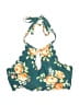 Unbranded Floral Teal Swimsuit Top Size M - photo 1