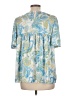 Unbranded Blue Short Sleeve Blouse Size L - photo 2