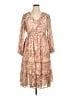Aqua Print Tan Casual Dress Size XL - photo 1