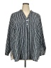 Ruby Rd. Blue 3/4 Sleeve Blouse Size 2X - photo 1