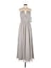 Bill Levkoff 100% Polyester Gray Cocktail Dress Size 12 - photo 1