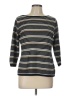 Coldwater Creek Stripes Black Pullover Sweater Size 10 - photo 1
