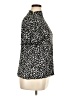1.State 100% Polyester Animal Print Black Short Sleeve Blouse Size XL - photo 4