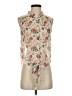 Love Floral Pink Ivory Sleeveless Blouse Size S - photo 1