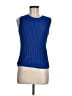 St. John Blue Sleeveless Top Size S - photo 1